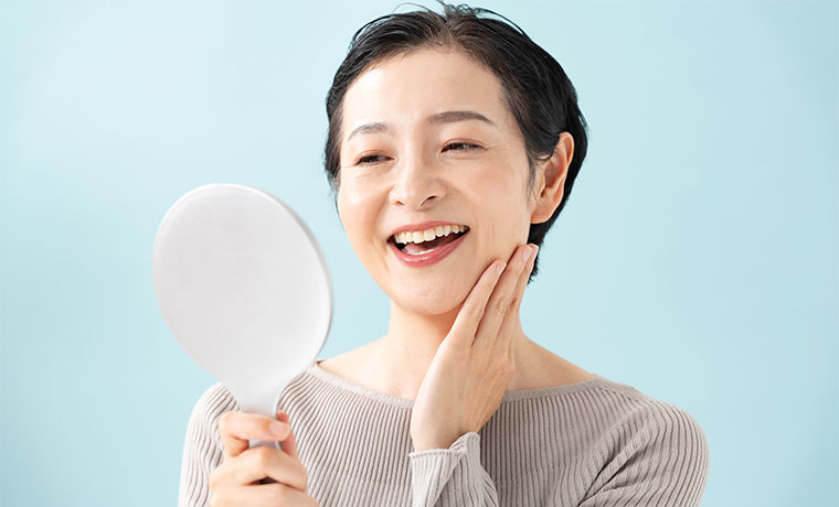 自然な見た目